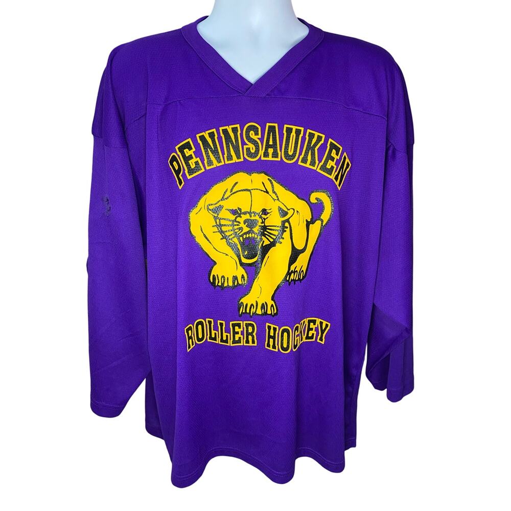 Pennsauken Roller Hockey Jersey Purple Men’s Size Medium Vintage Team